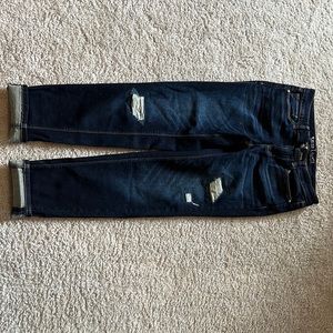 Dark denim jeans